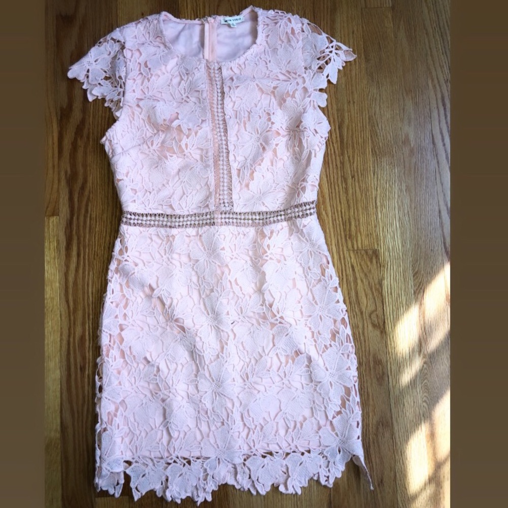 Light pink lace dress